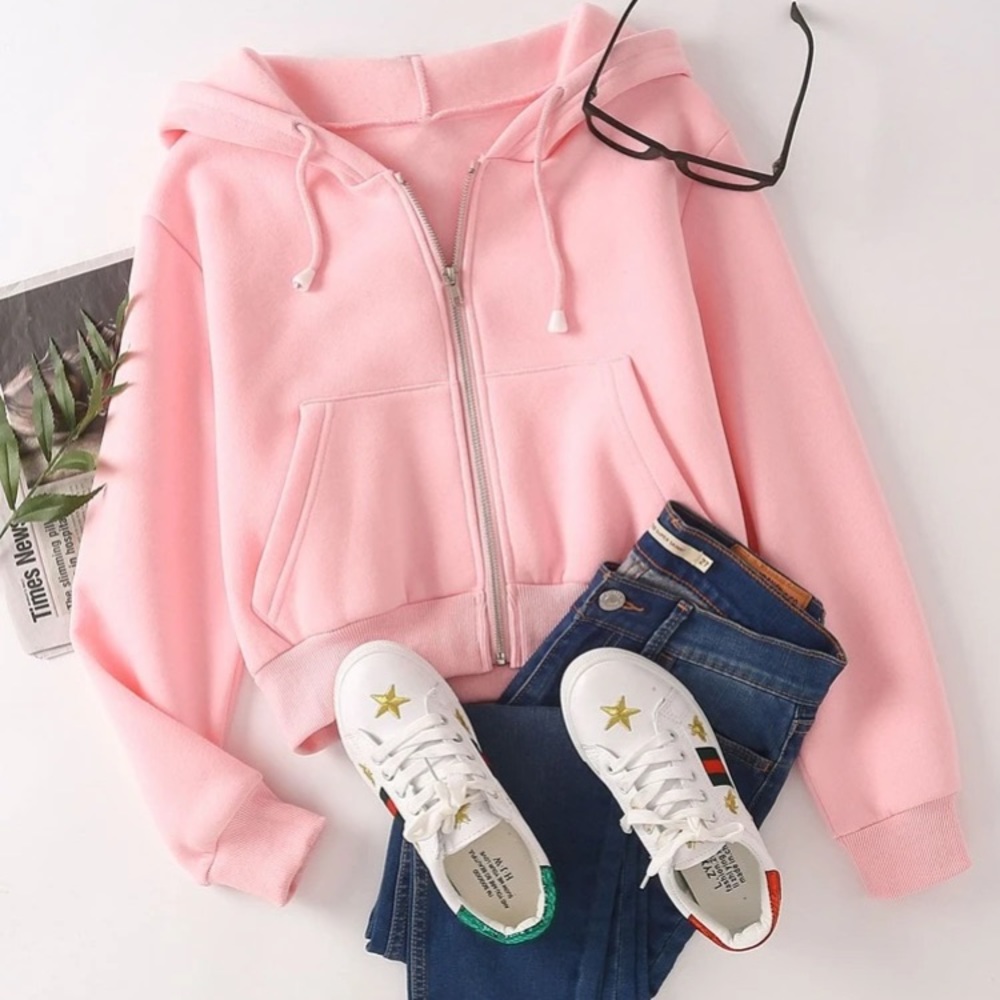 Pink hoodie